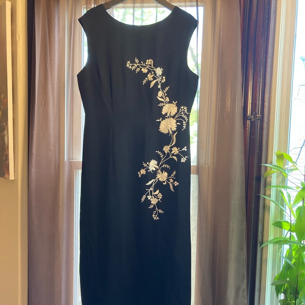 Sarah Spencer Black Embroidered Dress